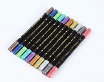 Metallic Food Grade  Marker (Set of 10)