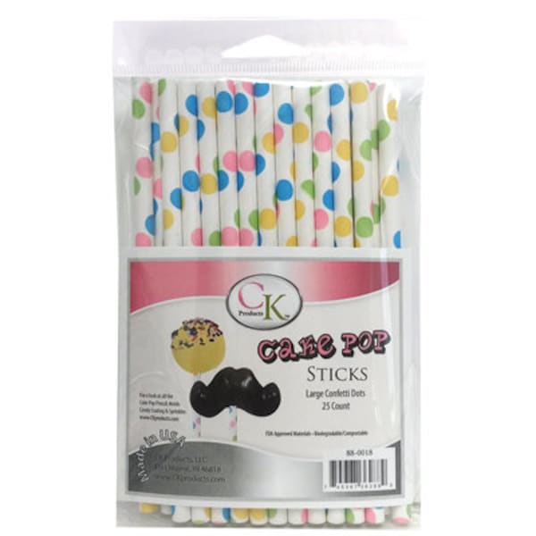 Cake Pop Sticks/Straws 6" (25 count)