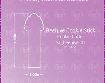 Beehive Cookie Stick 3D Printed Cookie Cutter