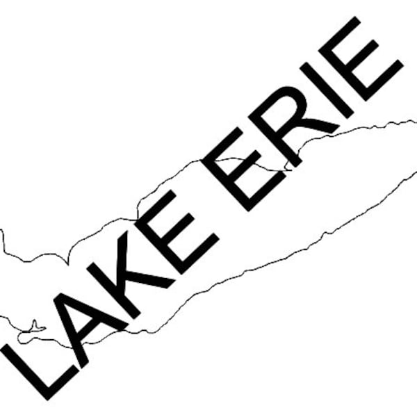 Lake Erie - Instant Digital Download - SVF, DXF, PNG