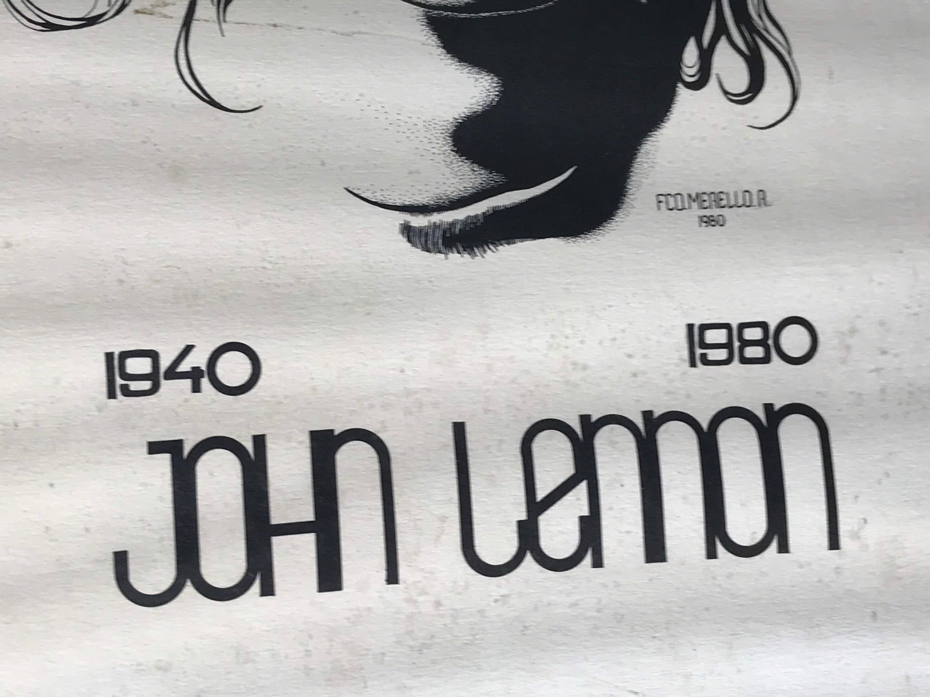 ジョン・レノン 1940-1980 ヴィンテージポスター (1981 メレロ