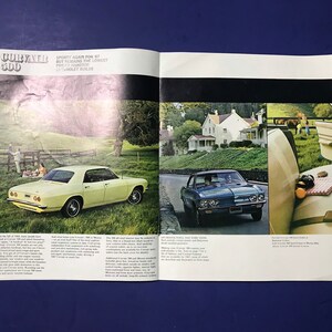 1967 Chevy Corvair Sales Brochure Old original Booklet Catalog Book image 2