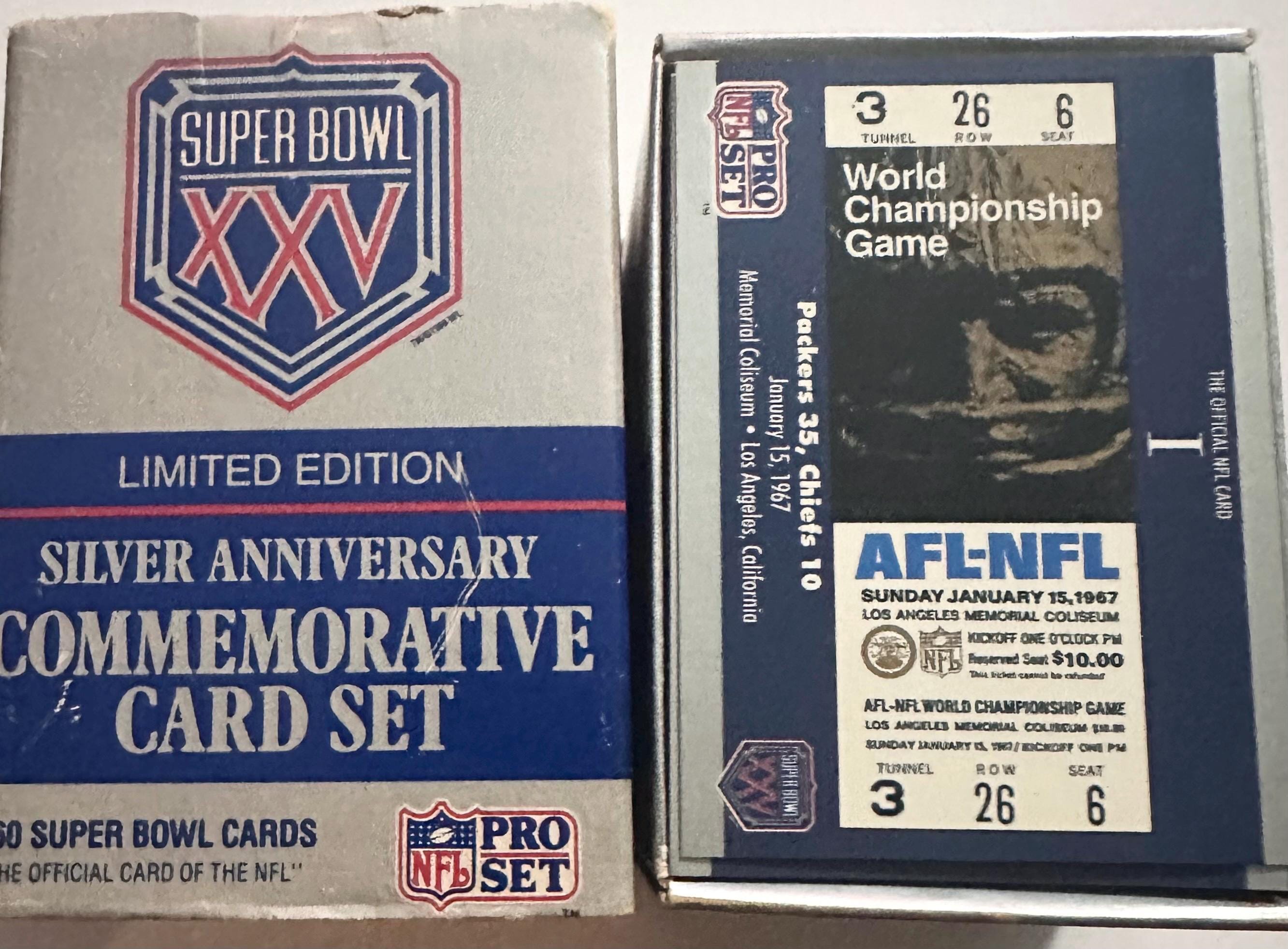 Super Bowl Xxv Card - Etsy