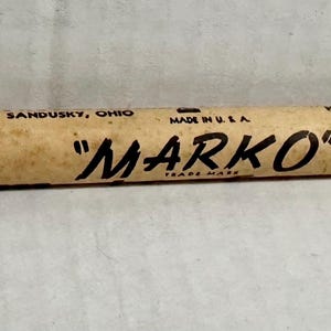 Vintage 5&quot; Marko Antique American Crayon Company Big Fat Marking Black No. 275 1920s