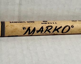 Vintage 5" Marko Antique American Crayon Company Big Fat Marking Black No. 275 1920s
