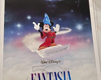 ファンタジア 1940 年ヴィンテージ ディズニー映画漫画ポスター復刻版