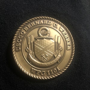 US Coast Guard USCGC Bernard C. Webber WPC 1101 Coin Token