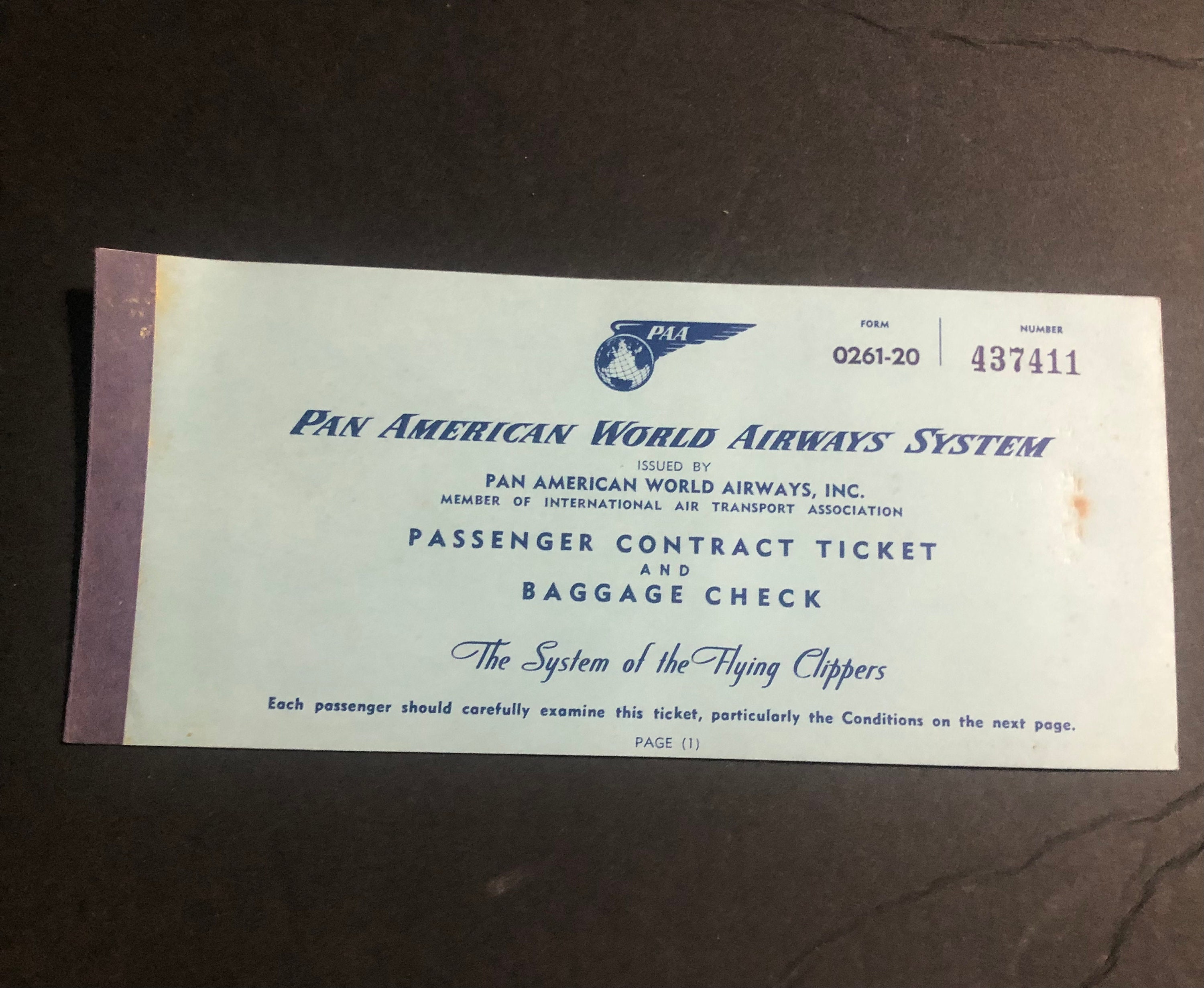 Airline Ticket Used