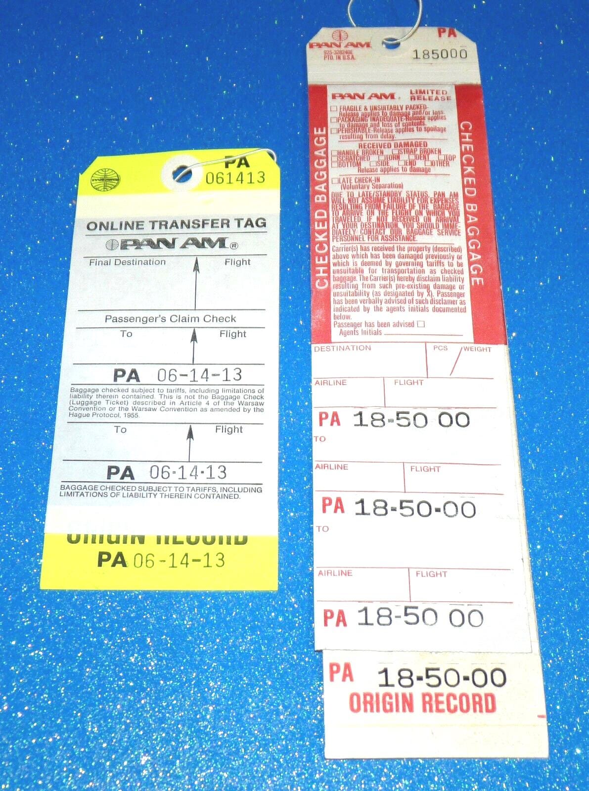Vintage baggage tag - Etsy 日本
