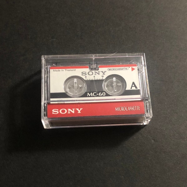 Sony MC-60 Microcassette Blank Cassette Tape micro cassette music voice