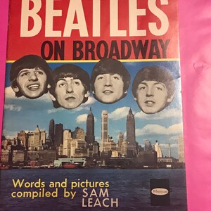 Vintage the Beatles on BROADWAY 1960s US New York NY program/booklet/magazine