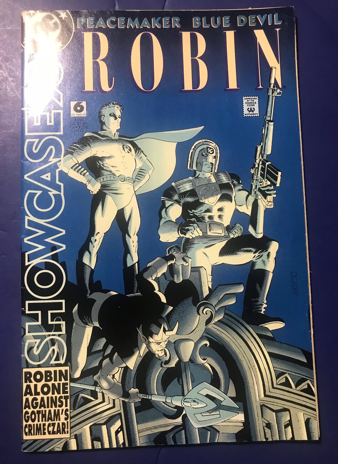Showcase '93 #6 (DC Comics, 1993) Peacemaker Robin Blue Devil