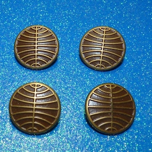 Pan Am Airline Stewardess Flight Attendant vintage Buttons Waterbury 3/4&quot; NOS lot 4