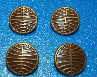 Pan Am Airline Captain Pilot co-Pilot vintage Buttons Waterbury 3/4" NOS lot 4