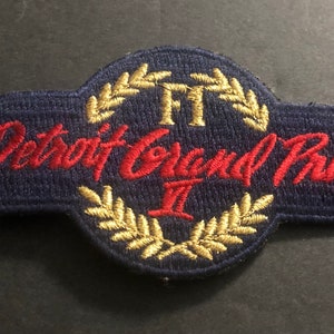 NEW Detroit Grand Prix IV 1986 Vintage Embroidered Patch F1 Racing