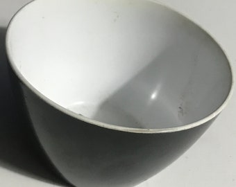 Pan Am Airlines Vintage Melamine Plastic Cup Soup Bowl Charcoal Gray/Black
