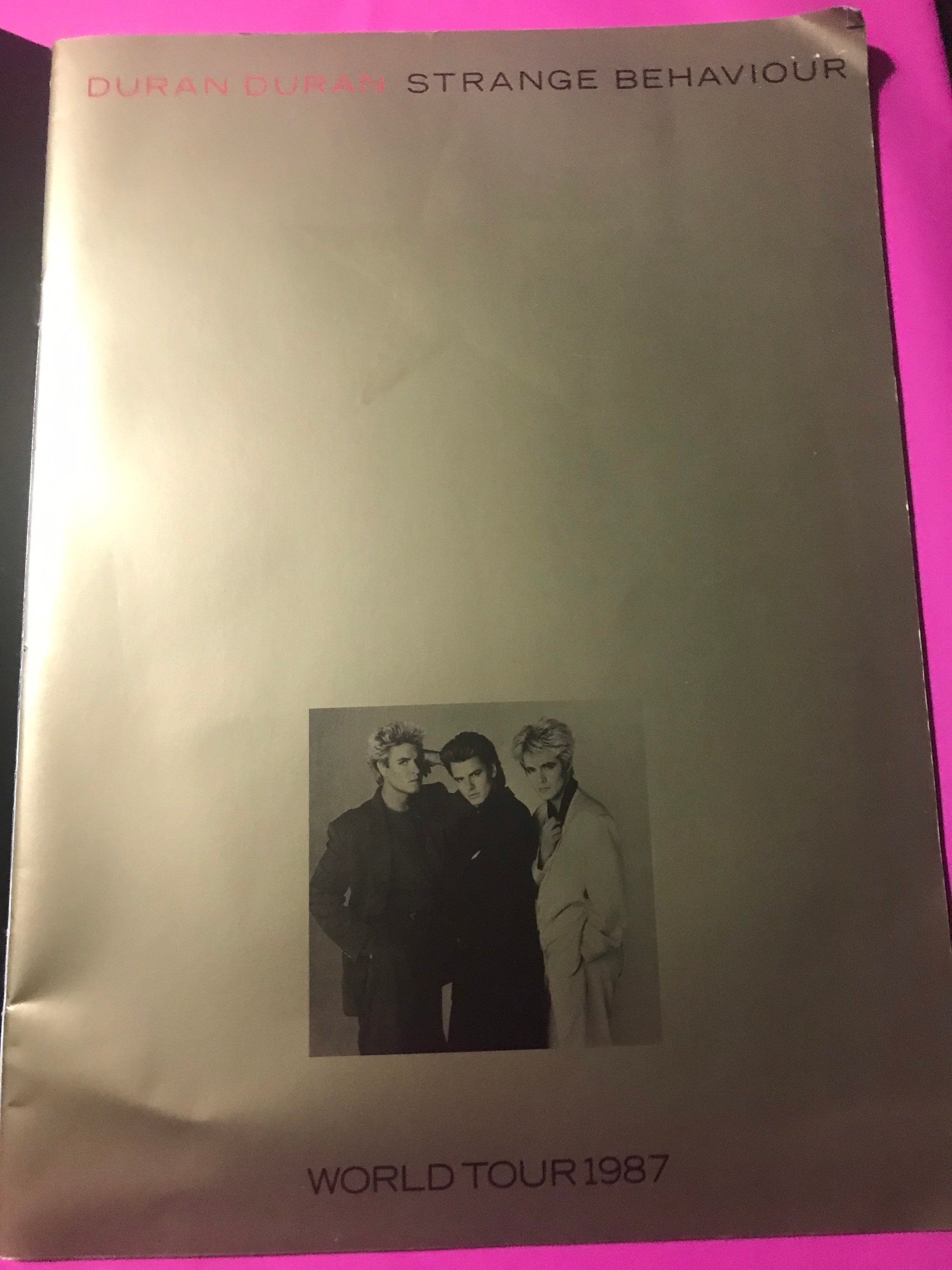 LG Vtg DURAN DURAN Tourbook World Tour 1987 Booklet Program