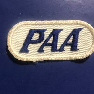 Vintage Pan American Airways PAA Pan Am airline mechanic uniform crew embroidered patch