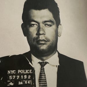 Original 1960s Vintage Hispanic Man MUGSHOT PHOTO Miami Beach Police Department