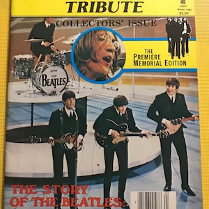 Vtg The BEATLES John Lennon 1980 Magazine Collectors’ Issue Premiere Memorial Edition