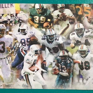 Vtg Miami Dolphins Football Alumni Signed Super Mark Duper #85 Autographed