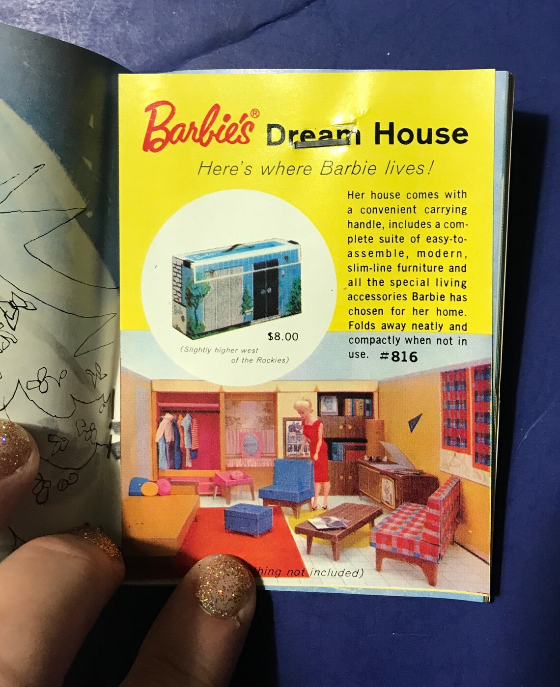 Vintage 1961 Mattel Barbie and Ken Catalog Light BLUE Booklet Teenage