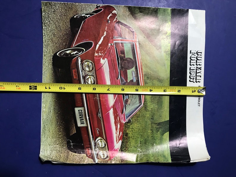 1967 Chevy Corvair Sales Brochure Old original Booklet Catalog Book image 8