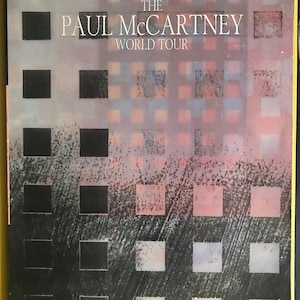 Paul McCartney 1989 The New World Tour Concert Program Book  The Beatles Vtg