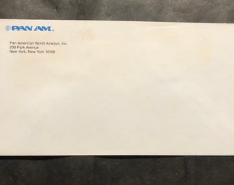 Pan American World Airways 200 Park Ave NY Airlines PAA Envelope Stationary