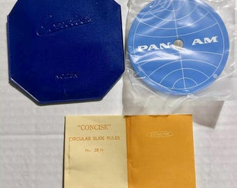 ヴィンテージ パン アメリカン航空 ターコイズ グローブ CONCISE 円形
