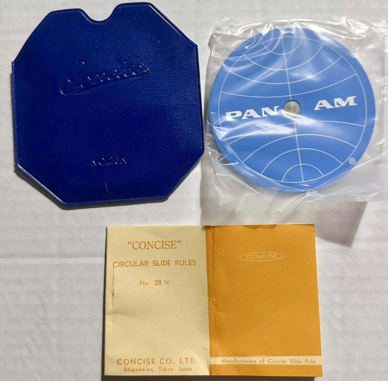 ヴィンテージ パン アメリカン航空 ターコイズ グローブ CONCISE 円形