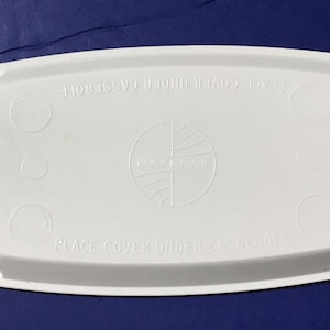 Vtg PAN AM Airlines Inflight 6.5” x 4” Casserole Dish Tray COVER Stewardess 1960s