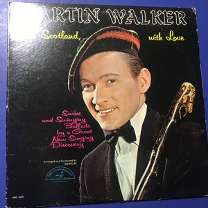 Martin Walker from Scotland w/Love  Signed Sample album COVER Only No LP record