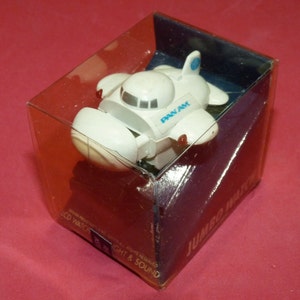 Vintage Pan Am Airlines PAA Airplane Kiddie Watch Kids Wristwatch NOS w/box