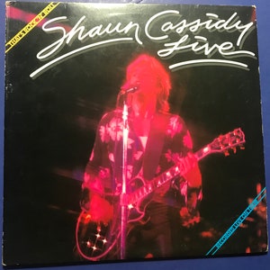 Shaun Cassidy LIVE Album LP 1979 Warner Bros Records w/Booklet Hardy Boys