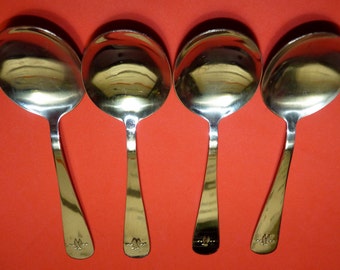 AMERICAN AIRLINES Vtg Cutlery Soup Bowl Spoons Aviation First Class Silverware lot