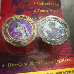 1993 Bandai Mighty Morphin Power Rangers Spin Fighters Titanus & Baboo