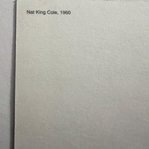 Postal vintage de United Air Lines Airlines de NAT KING COLE, 1960, sin usar