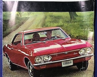 1967 Chevy Corvair Sales Brochure Old original Booklet Catalog Book