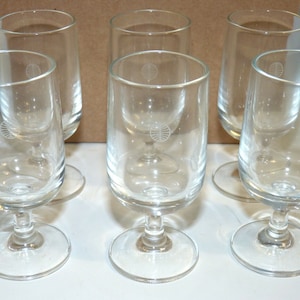 One Vintage Pan Am Airlines in flight Airplane Dinner Service Liqueur Cordial Glass