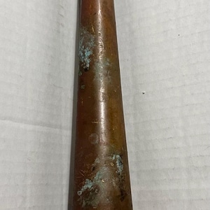 Vintage/Antique Powhatan B & I Works Messing/Bronze Feuerwehrschlauch Wasser Nozzle 10 &quot;RANSON West Virginia