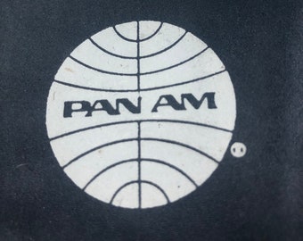 Vintage Pan Am Airlines Vinyl Passport Document Holder Bifold