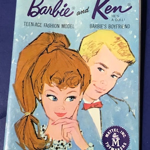 Vintage 1961 Mattel Barbie and Ken Catalog light BLUE Booklet teenage Doll