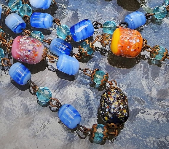 Vintage Antique Murano Venetian Glass Lampwork Cru