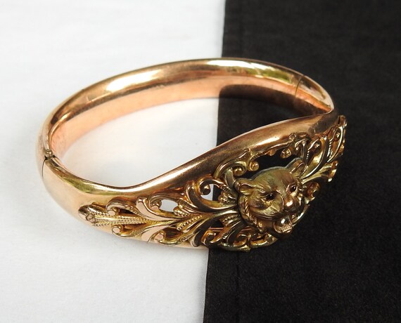 Antique Bates & Bacon Gold-Filled Ruby and Diamon… - image 8