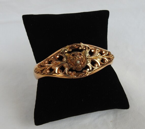 Antique Bates & Bacon Gold-Filled Ruby and Diamon… - image 5