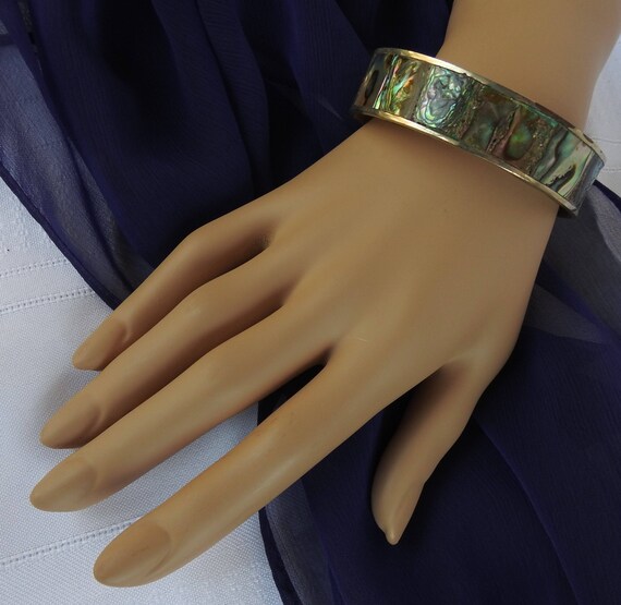 Bracelet Manchette En Argent 950/1000 Signé HECHOEN Mexico - Poids 51g - Occasion Très Bon État
