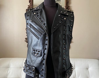 ジャケット・アウター st90's SAXONY punk vest 90's SAXONY punk vest