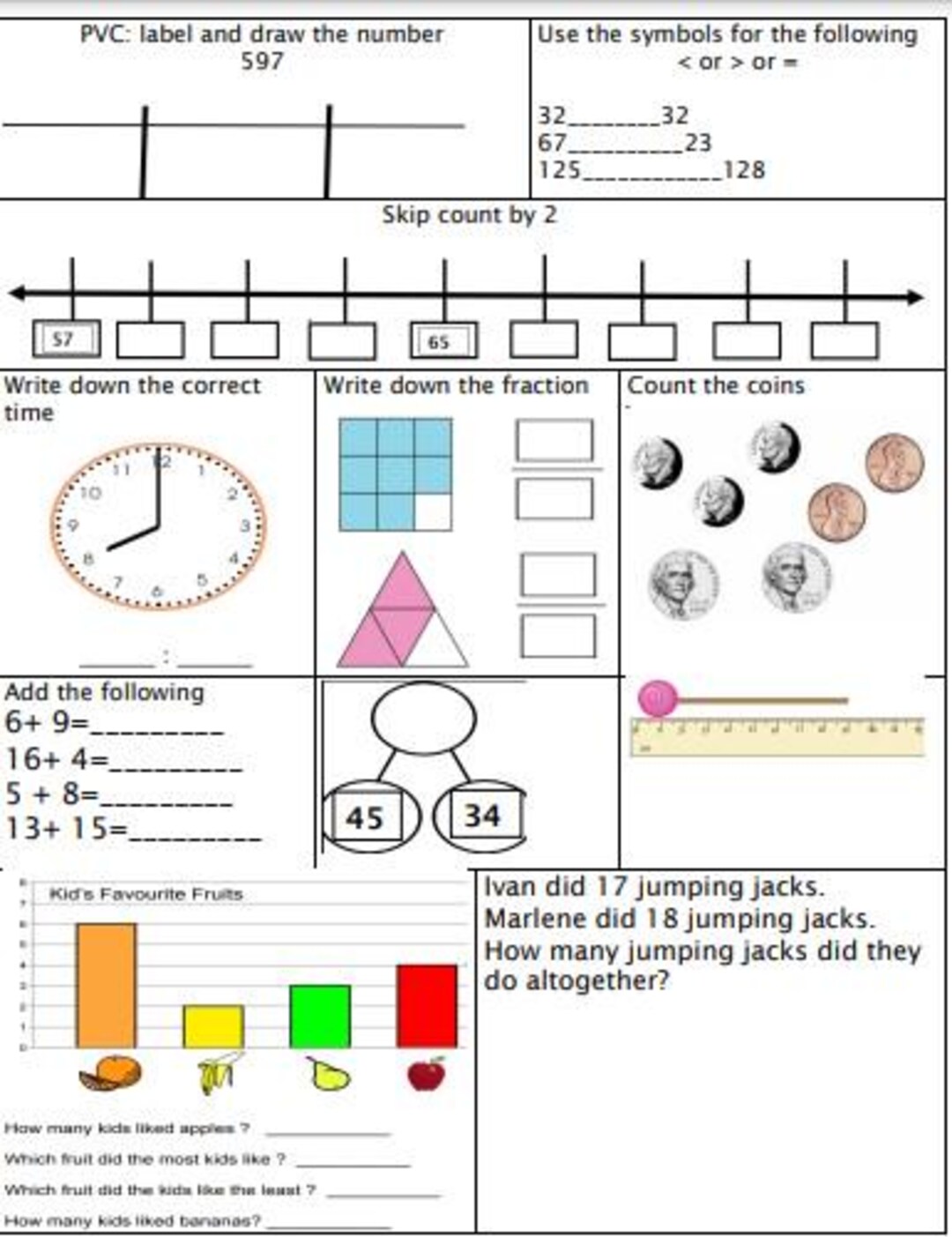 Math Daily Review - Etsy