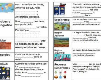 Social studies spanish vocabulary